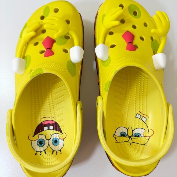 ? Crocs x SpongeBob SquarePants Classic Clogs {Men 10 / Women 12} Yellow EUC main image 14